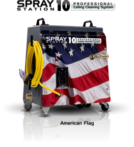 Ceiling Cleaning Machine and Equipment Spray Station 10 - America Flag - Model 100101