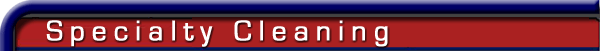 about our specialty cleaning services