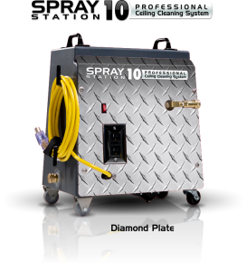 Ceiling Cleaning Machines and Equipment Ceiling Cleaning Equipment and Machines - SCS Spray Station 10 Diamond Plate Model 100106