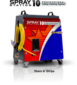 Ceiling Cleaning Machines and Equipment Ceiling Cleaning Machines and Equipment Spray Station 10 - Stars & Strips - Model 100122