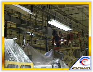 Exposed Overhead Structure cleaning for Manufacturing Plant Exposed Overhead Structure cleaning for Manufacturing Plant