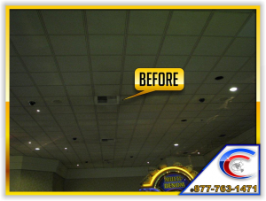 Ceiling Cleaning Before Photo of a Casino Ceilings Ceiling Cleaning Before Photo of a Casino Ceilings, which was Revealed Edge and 9/16