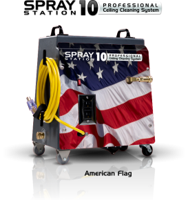 Ceiling Cleaning Machine and Equipment Ceiling Cleaning Machine and Equipment Spray Station 10 - America Flag - Model 100101