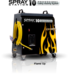 Ceiling Cleaning Machines and Equipment Ceiling Cleaning Machines and Equipment Spray Station 10 - Flame Up - Model 100118