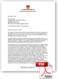 CD Barnes & Associates Letter of Testimony for Cleaning and Restoring acoustical ceilings at Walmart Stores. CD Barnes & Associates Letter of Testimony for Cleaning and Restoring acoustical ceilings at Walmart Stores.